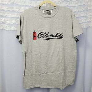 NWT Gildan Medium Gray Tee Shirt Front Design OLDS